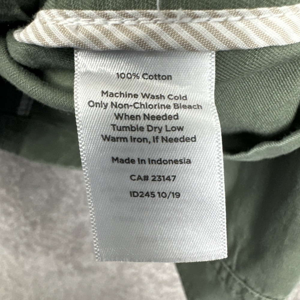 Talbots Utility Jacket Womens XL Green Twill Cargo‎ Field Coat Military Y2K NWT - Picture 4 of 7